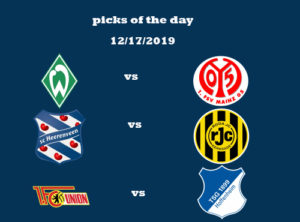 Picks of the Day 17/12/2019